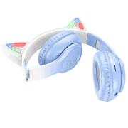BroDeals Headphone Bluetooth Cat Ear Headset w/ LED Light Bluetooth Cat Ear Headset w/ LED Light