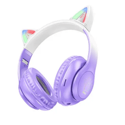 BroDeals Headphone Bluetooth Cat Ear Headset w/ LED Light Bluetooth Cat Ear Headset w/ LED Light