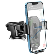 Hoco HW3 Wireless Fast Charging Car Phone Holder | 5W–15W Dashboard & Windshield Mount by techplus