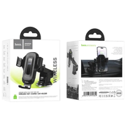 Hoco HW3 Wireless Fast Charging Car Phone Holder | 5W–15W Dashboard & Windshield Mount by techplus