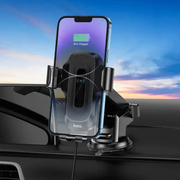 Hoco HW3 Wireless Fast Charging Car Phone Holder | 5W–15W Dashboard & Windshield Mount by techplus