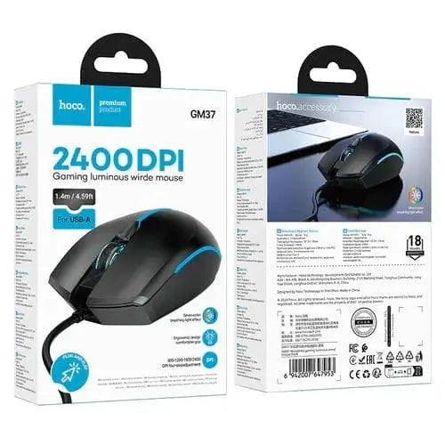 BroDeals Keyboard & Mouse Wired Gaming Mouse w/ 2400 DPI, LED Light Wired Gaming Mouse w/ 2400 DPI, LED Light