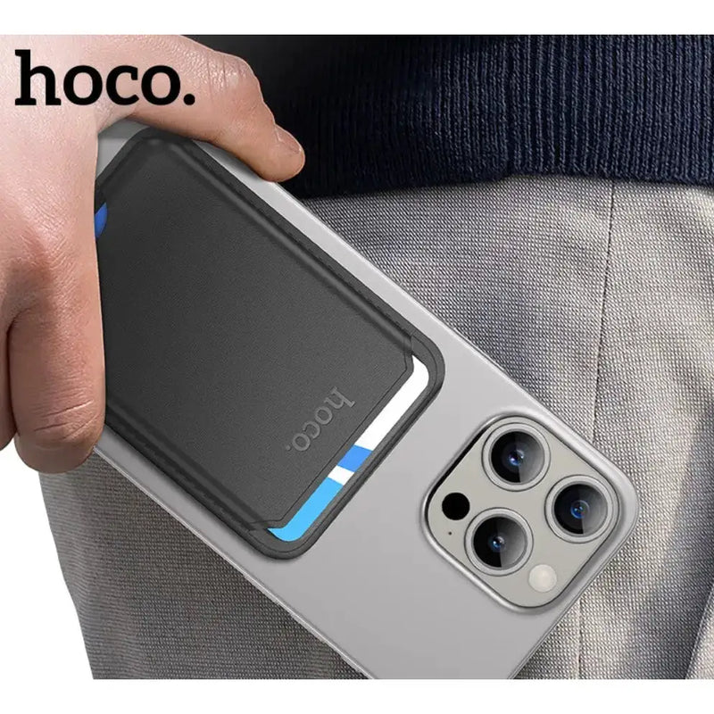 techplus Hoco Leather Magnetic Card Pocket Slim Wallet (DLB01) Hoco Leather Magnetic Card Pocket Slim Wallet (DLB01)