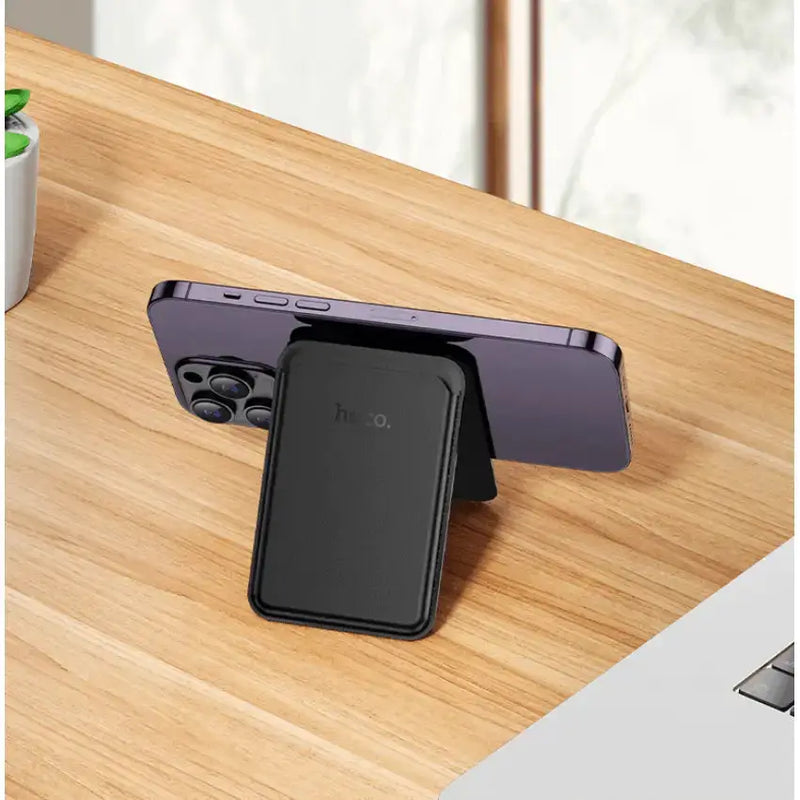 techplus hoco Leather Magnetic Multifunctional Card Holder – DLB02 hoco Leather Magnetic Multifunctional Card Holder – DLB02