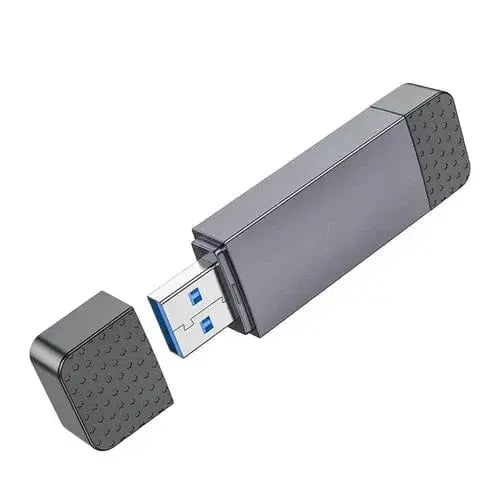 BroDeals Memory Card USB 2.0 Memory Card Reader with USB-A / USB-C Dual Plug USB 2.0 Memory Card Reader with USB-A / USB-C Dual Plug