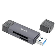 BroDeals Memory Card USB 2.0 Memory Card Reader with USB-A / USB-C Dual Plug USB 2.0 Memory Card Reader with USB-A / USB-C Dual Plug