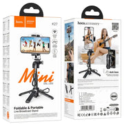 techplus Hoco Mini Bluetooth Selfie Stick Tripod With Remote (K27) Hoco Mini Bluetooth Selfie Stick Tripod With Remote (K27)...