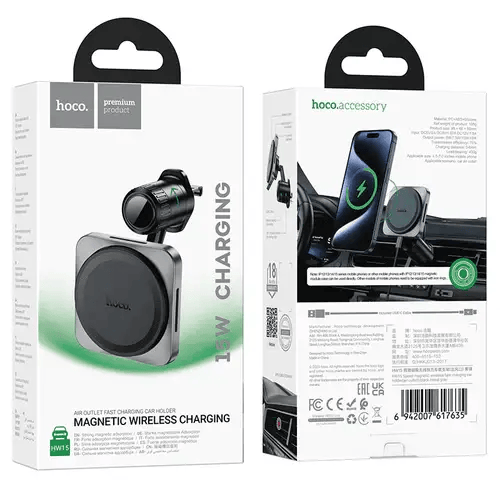 BroDeals mobile phone accessories 15W Magnetic Wireless Fast Charging Phone Holder 15W Magnetic Wireless Fast Charging Phone Holder