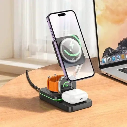 BroDeals mobile phone accessories Wireless Fast Charger - 15W 3-in-1 Magnetic Wireless Fast Charger - 15W 3-in-1 Magnetic