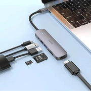 techplus Hoco PD 100W USB-C Multi Function 6 in 1 Adapter Hub (HB28) Hoco PD 100W USB-C Multi Function 6 in 1 Adapter Hub (HB28)...
