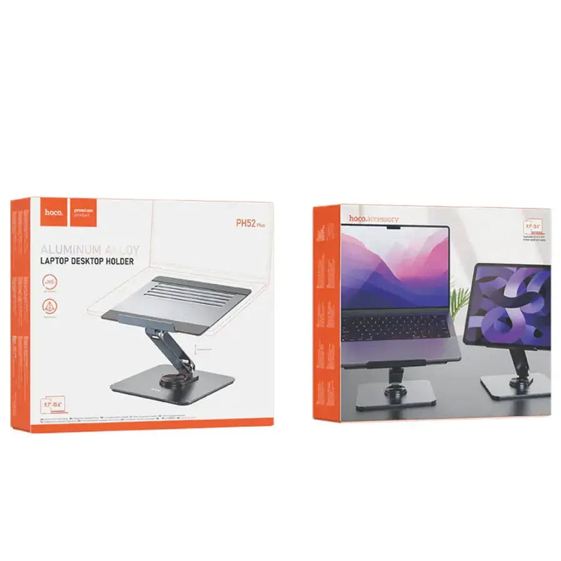 techplus Hoco PH52 Plus Aluminum Laptop Stand NZ Foldable Rotatable Ergonomic Hoco PH52 Plus Aluminum Laptop Stand NZ Foldable