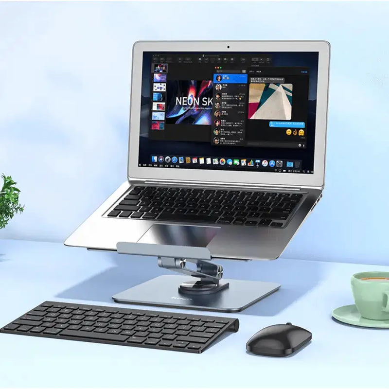 techplus Hoco PH52 Plus Aluminum Laptop Stand NZ Foldable Rotatable Ergonomic Hoco PH52 Plus Aluminum Laptop Stand NZ Foldable