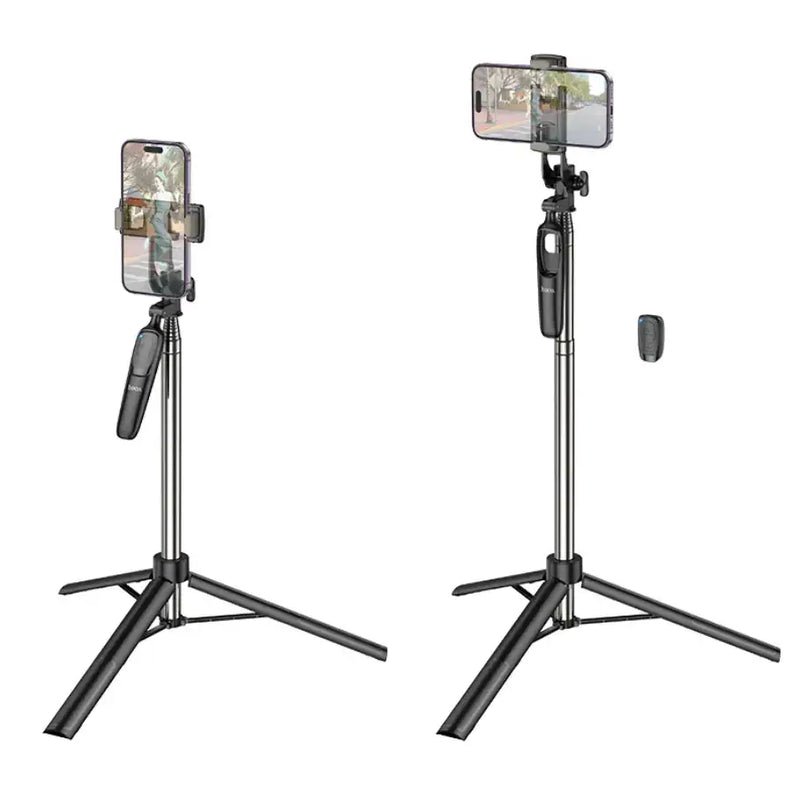 techplus Hoco Premium Bluetooth Selfie Stick With 1.57m Tripod Stand (K19) Hoco Premium Bluetooth Selfie Stick With 1.57m Tripod Stand (K19)...