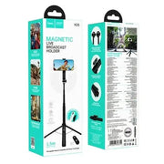 BroDeals Selfie Stick Premium Bluetooth Selfie Stick w/ 1.5m Tripod, V5.2 Remote, Magnetic Phone Holder Premium Bluetooth Selfie Stick w/ 1.5m Tripod, V5.2 Remote, Magnetic Phone Holder