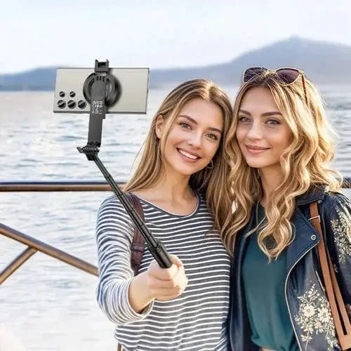 BroDeals Selfie Stick Premium Bluetooth Selfie Stick w/ 1.5m Tripod, V5.2 Remote, Magnetic Phone Holder Premium Bluetooth Selfie Stick w/ 1.5m Tripod, V5.2 Remote, Magnetic Phone Holder