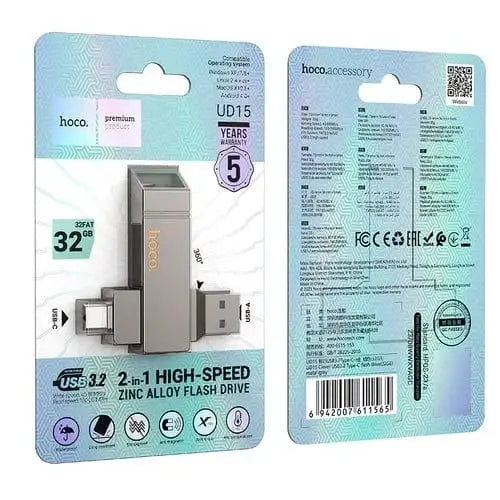 BroDeals Stroage Drive 2 in 1 USB-A & USB-C High Speed Flash Drive 2 in 1 USB-A & USB-C High Speed Flash Drive