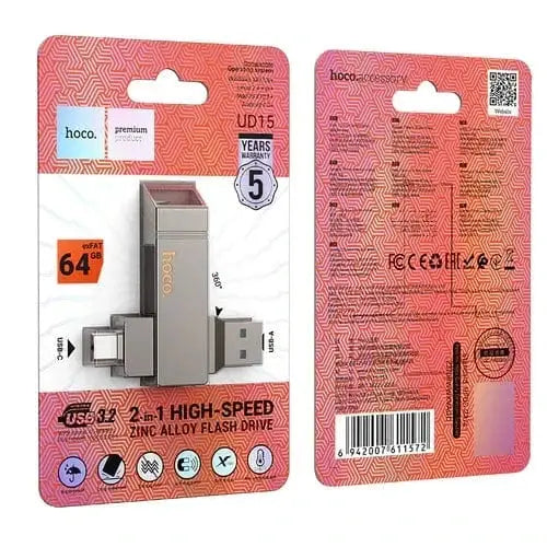 BroDeals Stroage Drive 2 in 1 USB-A & USB-C High Speed Flash Drive 2 in 1 USB-A & USB-C High Speed Flash Drive