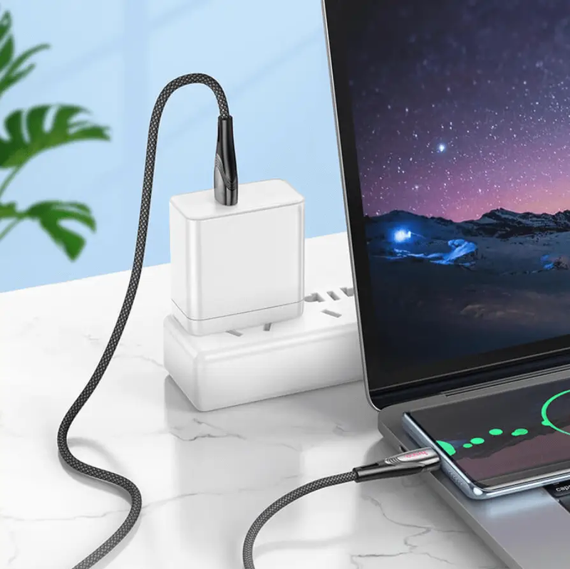 HOCO U133 USB-C Fast Charging Cable 3A 1.2m Braided NZ by techplus