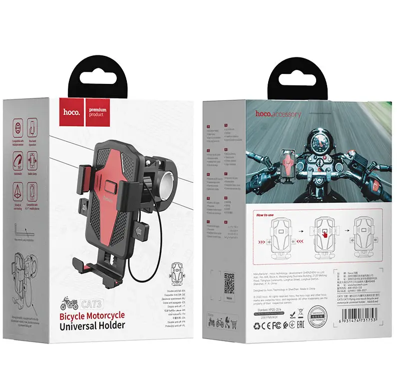 Hoco Universal Mount for Bike, Motorcycle | 4.5–7 Inch Phones by techplus