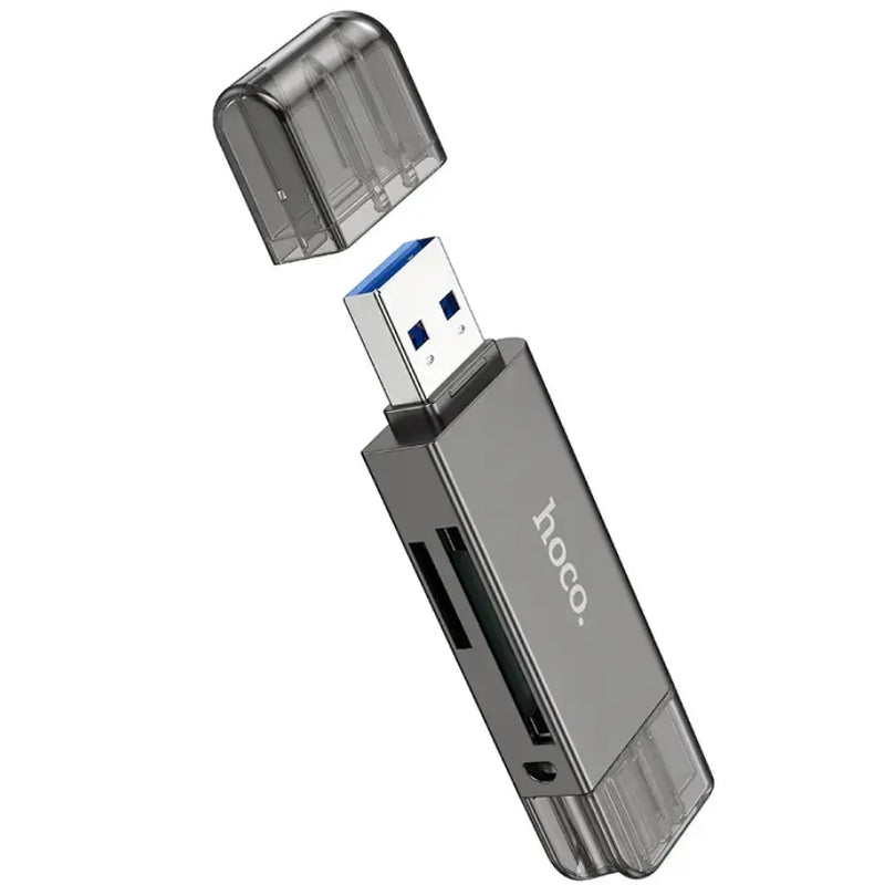 techplus Hoco USB 3.0 Memory Card Reader USB-A USB-C Dual Plug (HB39) Hoco USB 3.0 Memory Card Reader USB-A USB-C Dual Plug (HB39)...