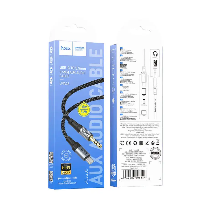 Hoco USB C to 3.5mm Aux Cable UPA26 by techplus