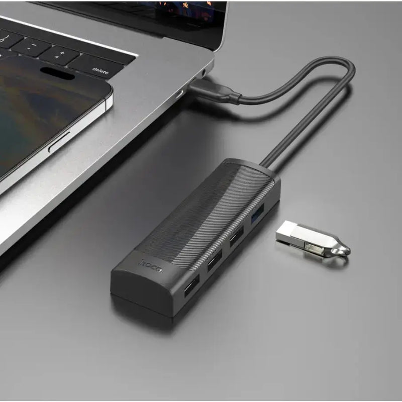 techplus Hoco USB-C to USB-A 4 in 1 USB Expansion Hub 5Gbps (HB41) Hoco USB-C to USB-A 4 in 1 USB Expansion Hub 5Gbps (HB41)...
