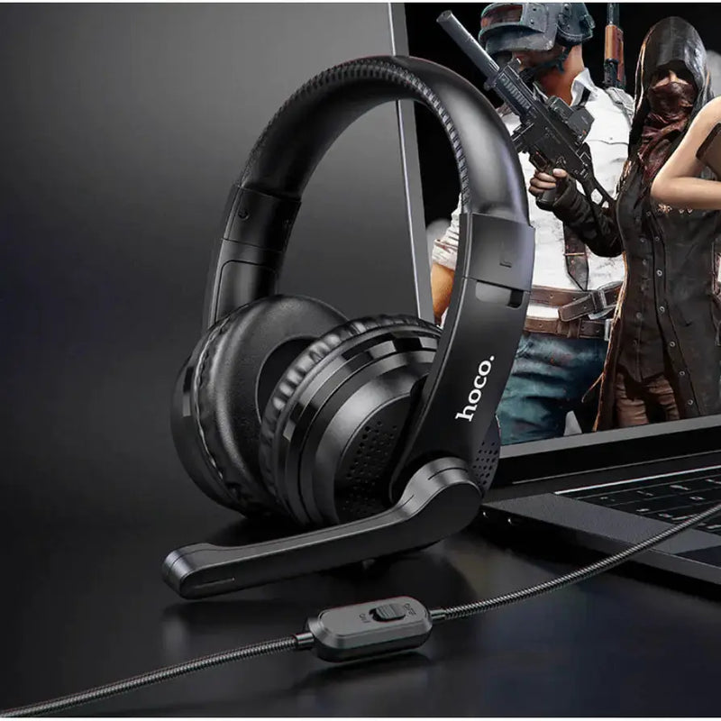 techplus Hoco W103 Magic Tour Wired Headphones with Omnidirectional Microphone Hoco W103 Magic Tour Wired Headphones With Mic