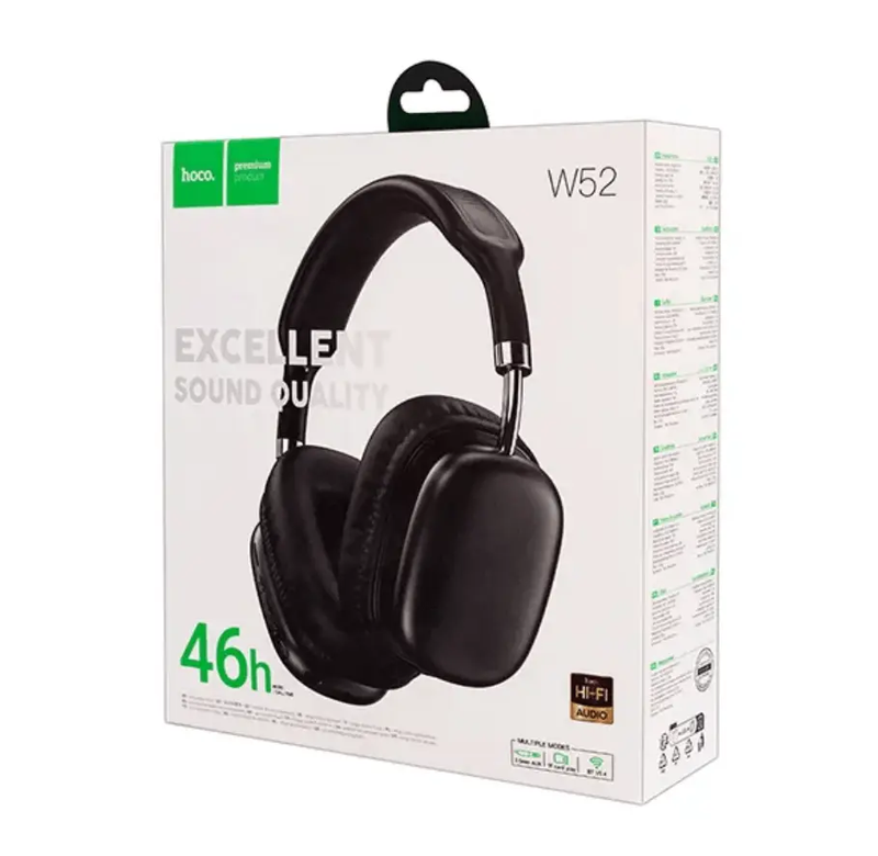 Hoco W52 Wireless Stereo Headphone – Bluetooth Headset by techplus