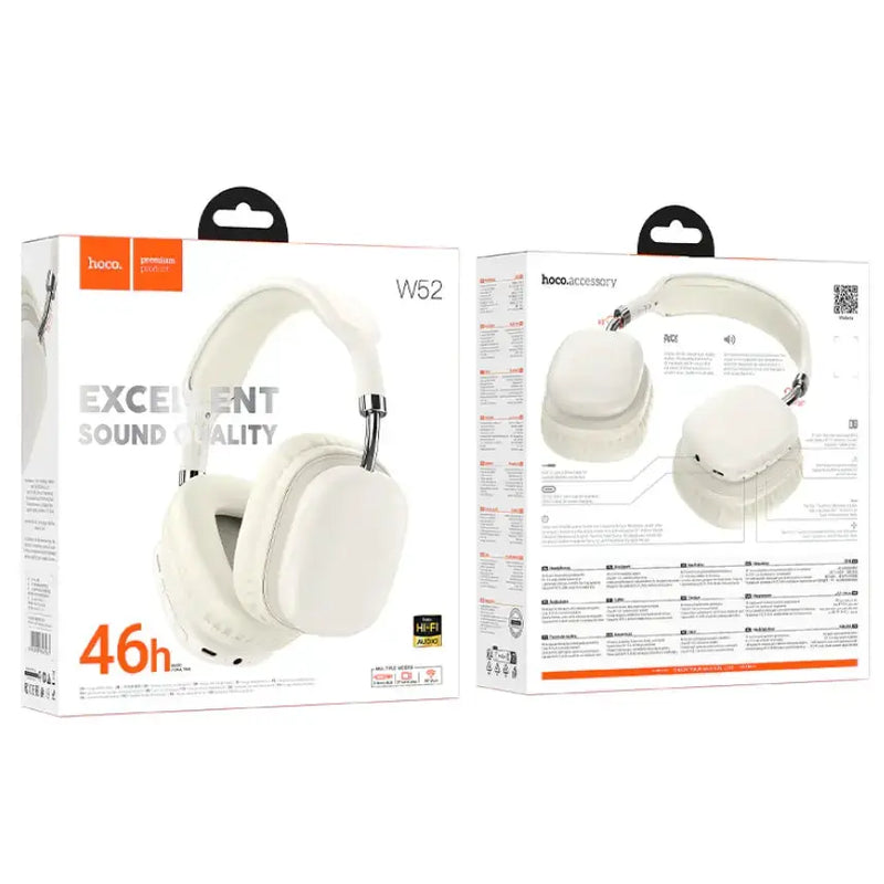 techplus Hoco  W52 Wireless Stereo Headphone – Bluetooth Headset Hoco  W52 Wireless Stereo Headphone – Bluetooth Headset