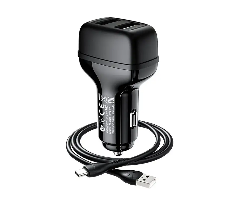 Hoco Z36 Dual USB Car Charger – Fast 2.4A In-Car Charging by techplus