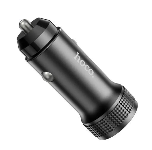 Hoco Z49B Dual-Port Car Charger 38W | USB-C PD & USB-A QC Fast Charging by techplus