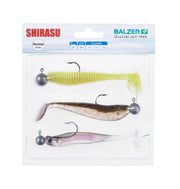 Balzer Fishing Lures Holo Yoko, Akiri Worm, Waggle Shad Set Holo Yoko, Akiri Worm, Waggle Shad Set