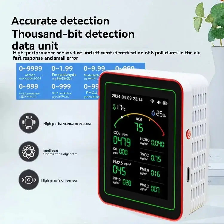 Home Air Quality Monitor – 15-in-1 Gas Detector by Habicare