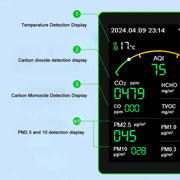 Home Air Quality Monitor – 15-in-1 Gas Detector by Habicare