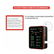 Home Air Quality Monitor – 15-in-1 Gas Detector by Habicare