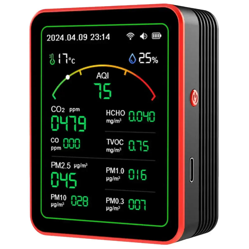 Home Air Quality Monitor – 15-in-1 Gas Detector by Habicare