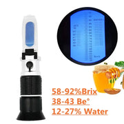 Honey Handheld Refractometer Brix 58–90% Sugar Meter by Habicare