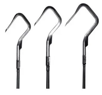 Hook Em Cast Diamond Fixed Gaff 3 Inch Hi-Tensile Stainless Steel Head Close-up