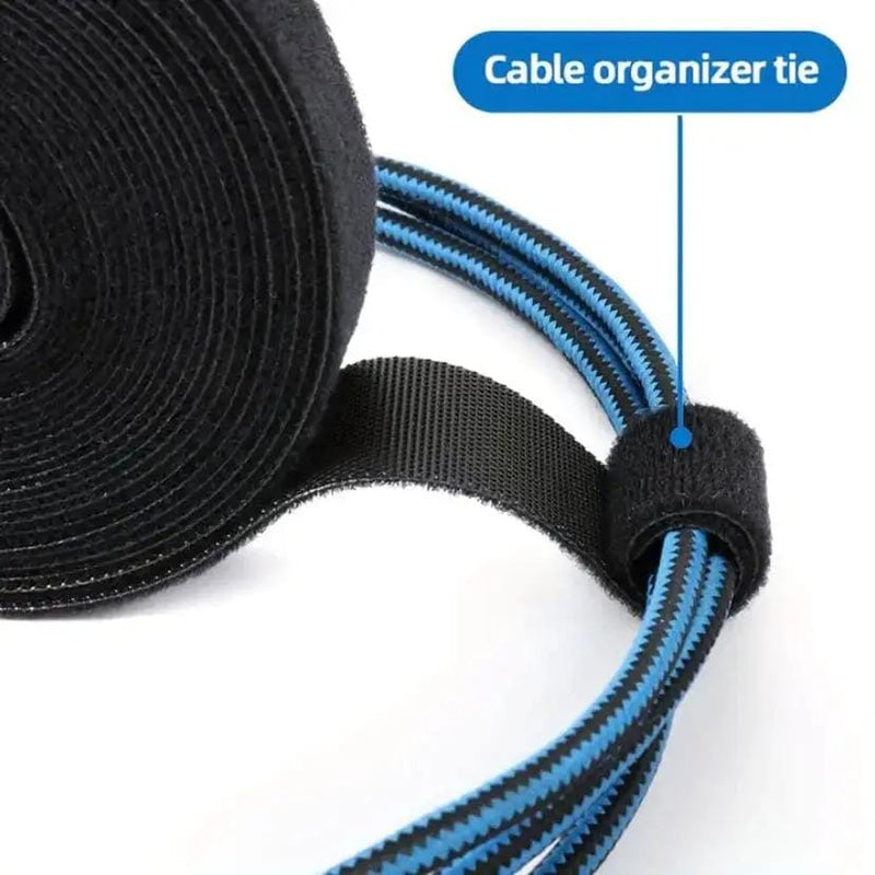 9eight5 Tools & Models Hook & Loop Cable Tape - Black (5m) Hook & Loop Cable Tape - Black (5m)