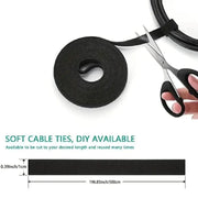 9eight5 Tools & Models Hook & Loop Cable Tape - Black (5m) Hook & Loop Cable Tape - Black (5m)