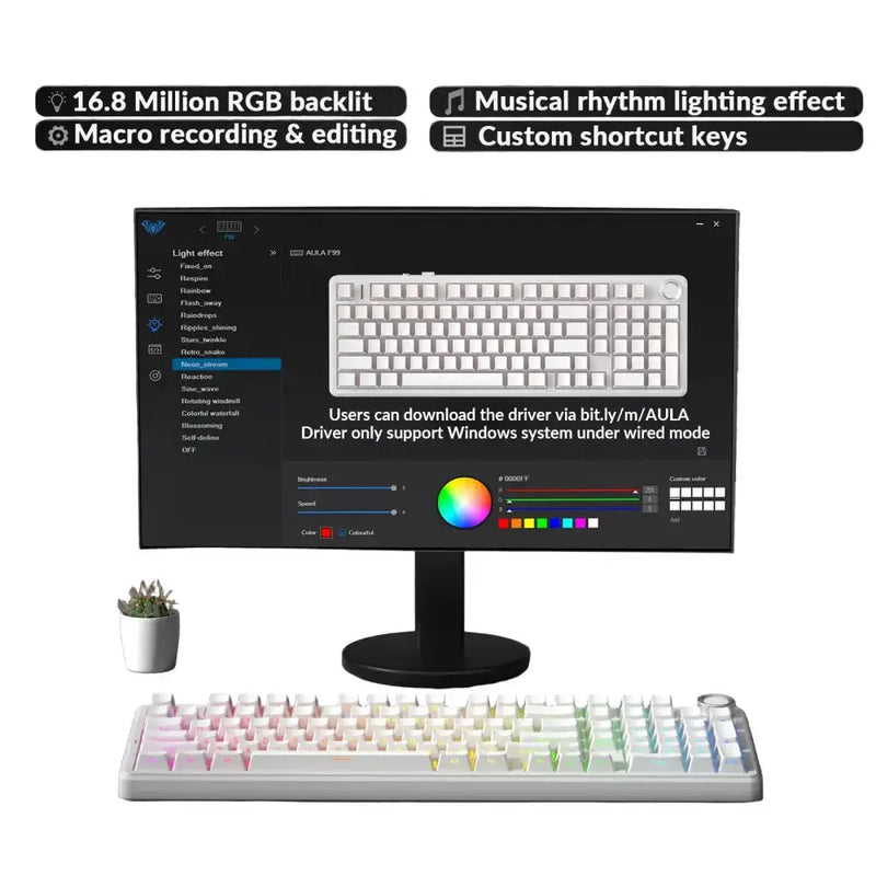 Hot-Swap RGB Mechanical Gaming Keyboard (different models available) by Habicare