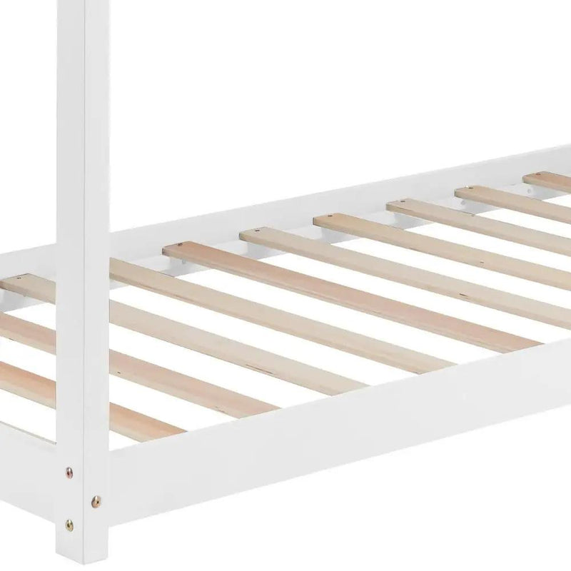 'Hannigan' Kid Bed Frame White Single by sue-e furniture