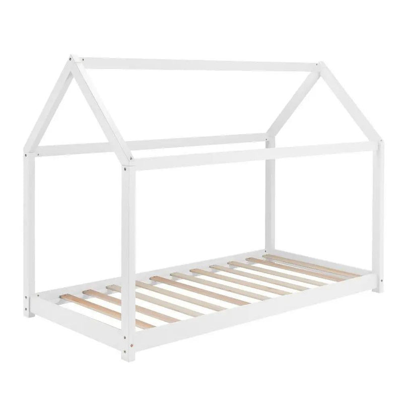 'Hannigan' Kid Bed Frame White Single by sue-e furniture
