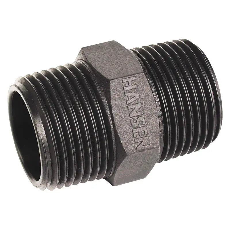 Hansen Threaded Hex Nipple – Male BSPT x Male BSPT by Filtration Station NZ