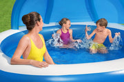 Bestway 241x 241x140CM Inflatable Swim Center Family Pool with Sunshade by salelink.co.nz