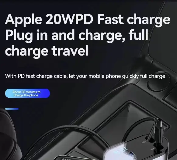 Car Charger Fast Car Charger 120W by salelink.co.nz