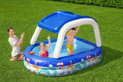 Bestway 213x155x132cm Kids Play Pools Above Ground Inflatable Swimming Pool Canopy Sunshade by salelink.co.nz