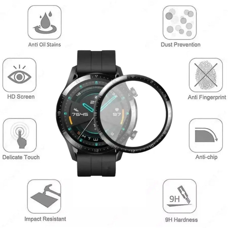 Screen Protectors for Huawei GT 2 Watch (46mm) (Set of 5) by Habicare