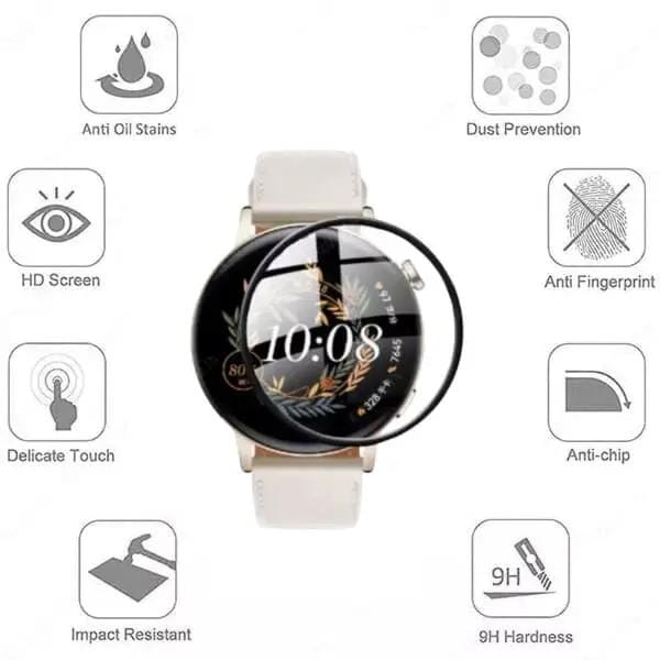 Screen Protectors for Huawei GT3 Pro (43mm) (Pack of 4) by That Watch Shop