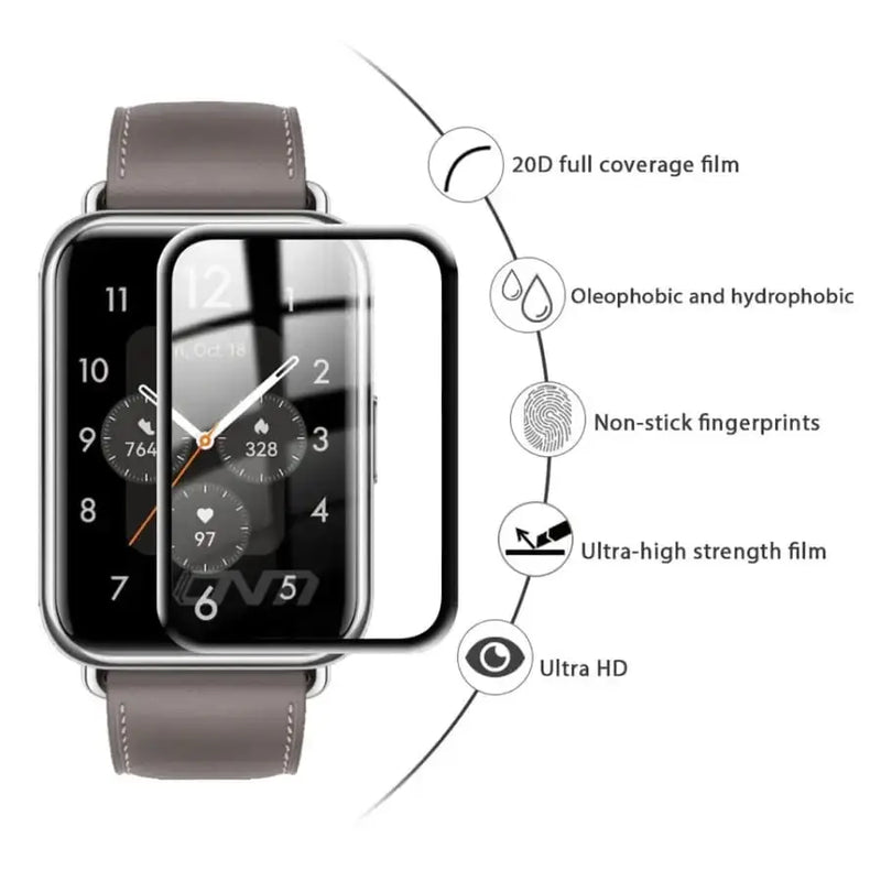Screen Protectors for Huawei Watch Fit 2 (Pack of 5) by Habicare